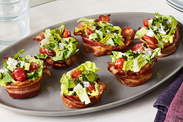 Bacon Cups Mini Salads